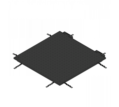 Люк технологічний відкидний сталевий Base 600x600 Plate A15 фарбований чорний 936216-BK